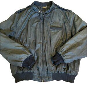 VINTAGE Members Only Jacket Men's 2X Gray Bomber Europe Craft Iconic Racing